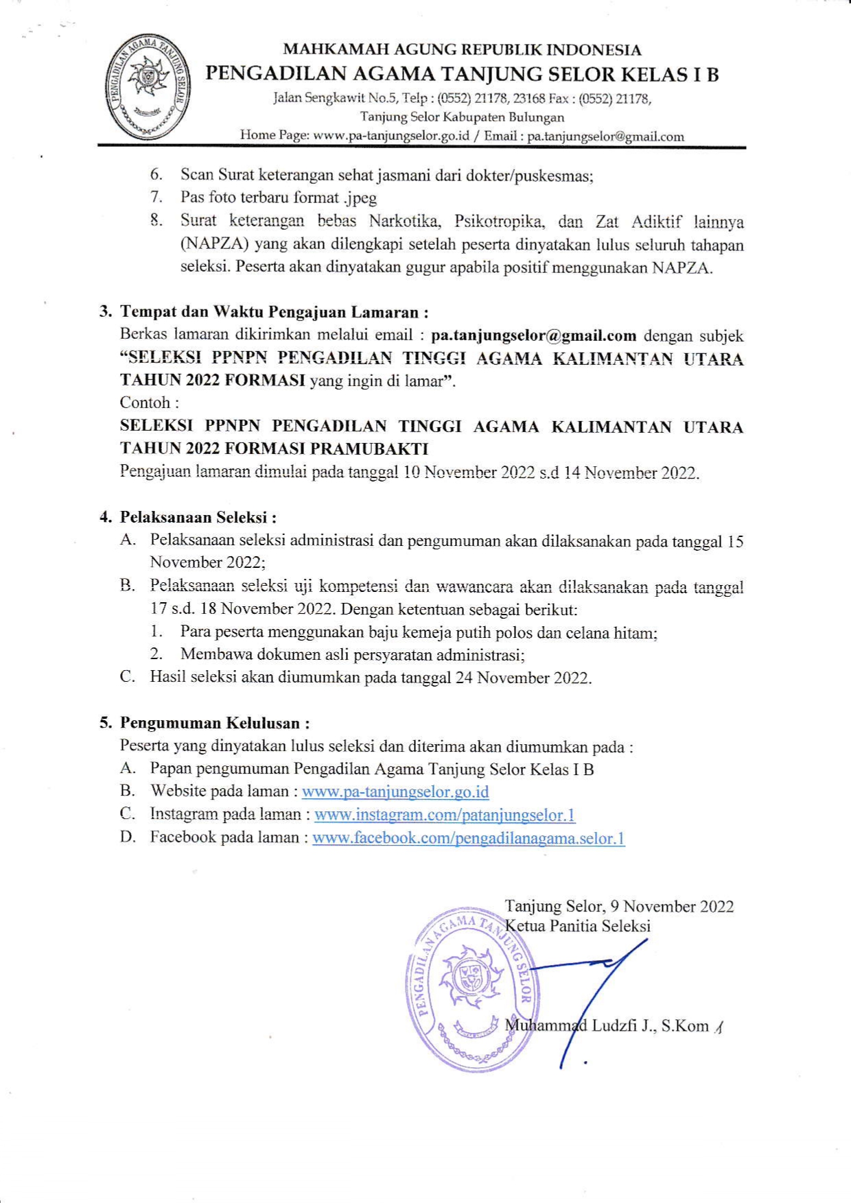 Seleksi PPNPN PTA Kaltara 2022 page 0002