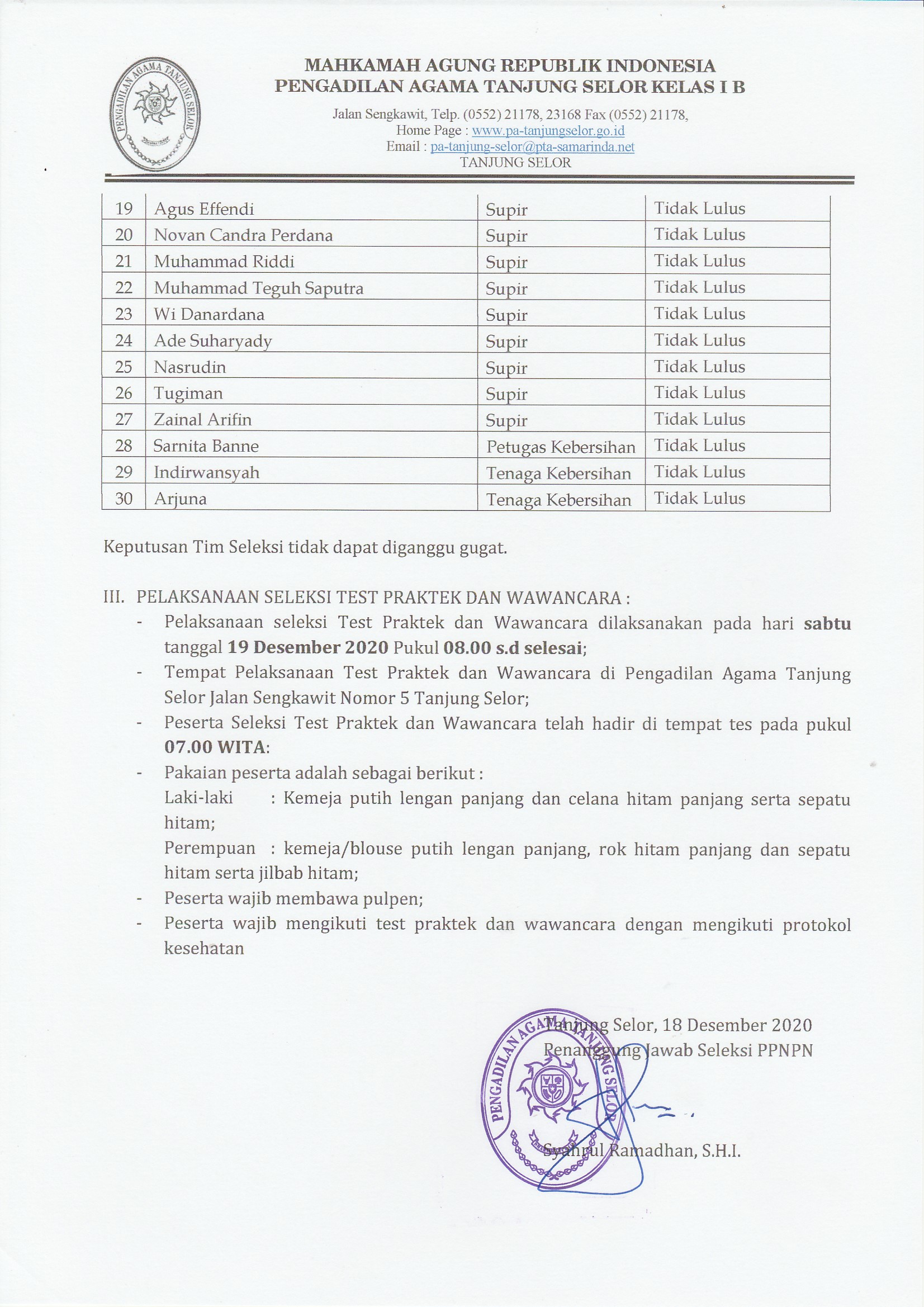 Pengumuman Hal 4